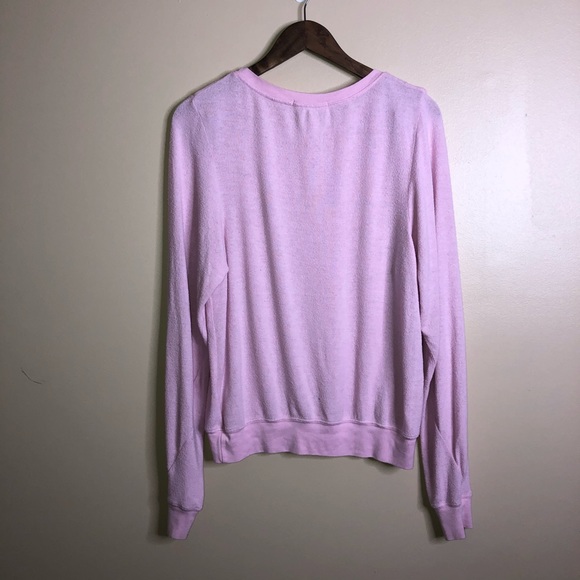 Pink Wildfox Couture Sweatshirt Sweater - Picture 2 of 3